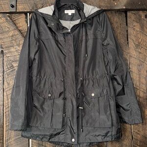 Merona Charcoal Utility Jacket with Hood